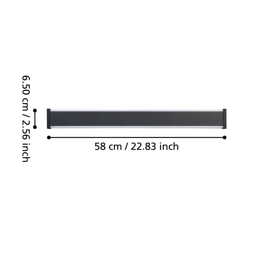 Eglo - LED-Wandleuchte für den Außenbereich 2xLED/7W/230V 3000K IP55 schwarz