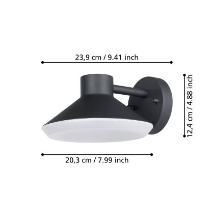 Eglo - LED-Wandleuchte für den Außenbereich 1xGU10/4,6W/230V IP44