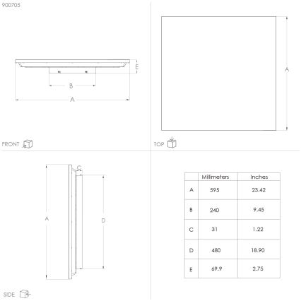 Eglo - LED-Deckenleuchte LED/32W/230V