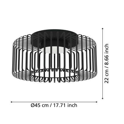 Eglo - Dimmbare LED-RGBW-Deckenleuchte LED/22W/230V 2700-6500K