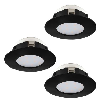 Eglo - SET 3x LED-Einbauleuchte für Badezimmer PINEDA LED/4,9W/230V IP44