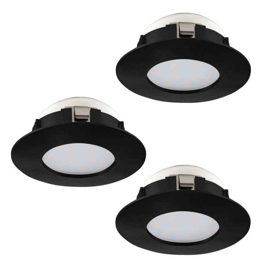 Eglo - SET 3x LED-Einbauleuchte für Badezimmer PINEDA LED/4,9W/230V IP44