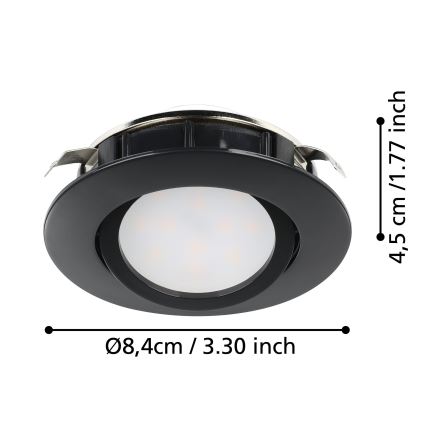 Eglo - Dimmbare LED-Einbauleuchte/5,5W/230V