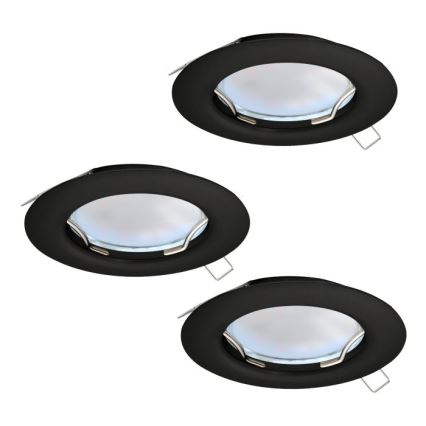 Eglo - SET 3x LED-Einbauleuchte PENETO 1xGU10/2,8W/230V