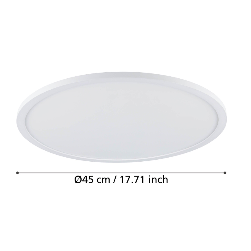 Eglo - Dimmbare LED-Deckenleuchte LED/33,5W/230V d 45 cm weiß