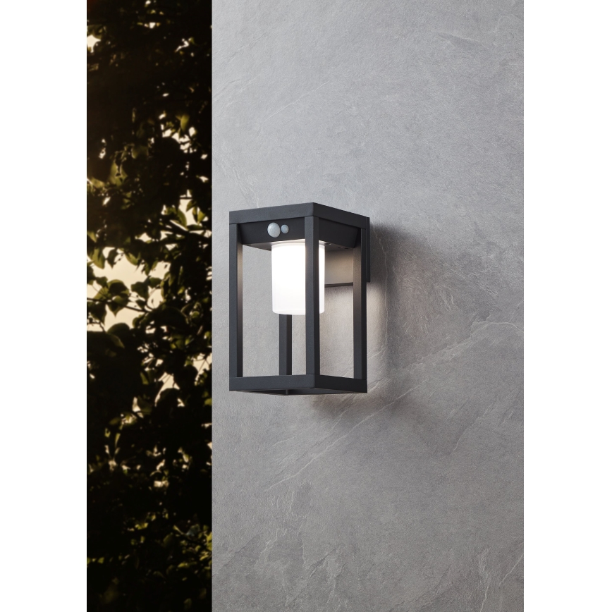 Eglo - LED Solar-Wandleuchte mit Sensor LED/3,7W/3,7V 2000 mAh IP44