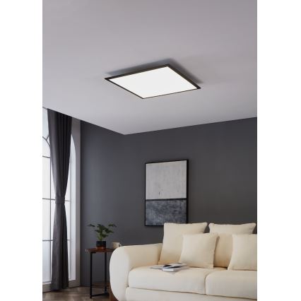 Eglo - LED-Deckenleuchte LED/33W/230V 60x60 cm schwarz