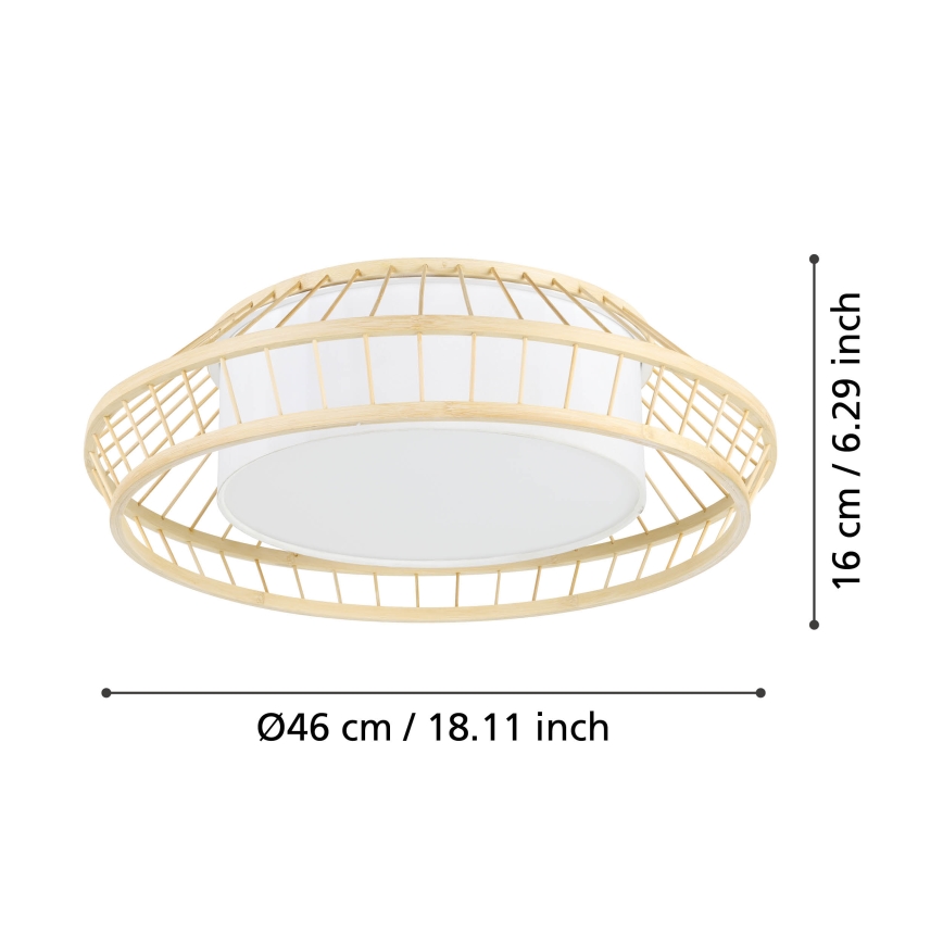 Eglo - Dimmbare LED-RGBW-Deckenleuchte LED/22W/230V 2700-6500K