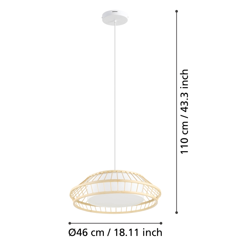 Eglo - Dimmbare LED-RGBW-Hängeleuchte LED/22W/230V 2700-6500K
