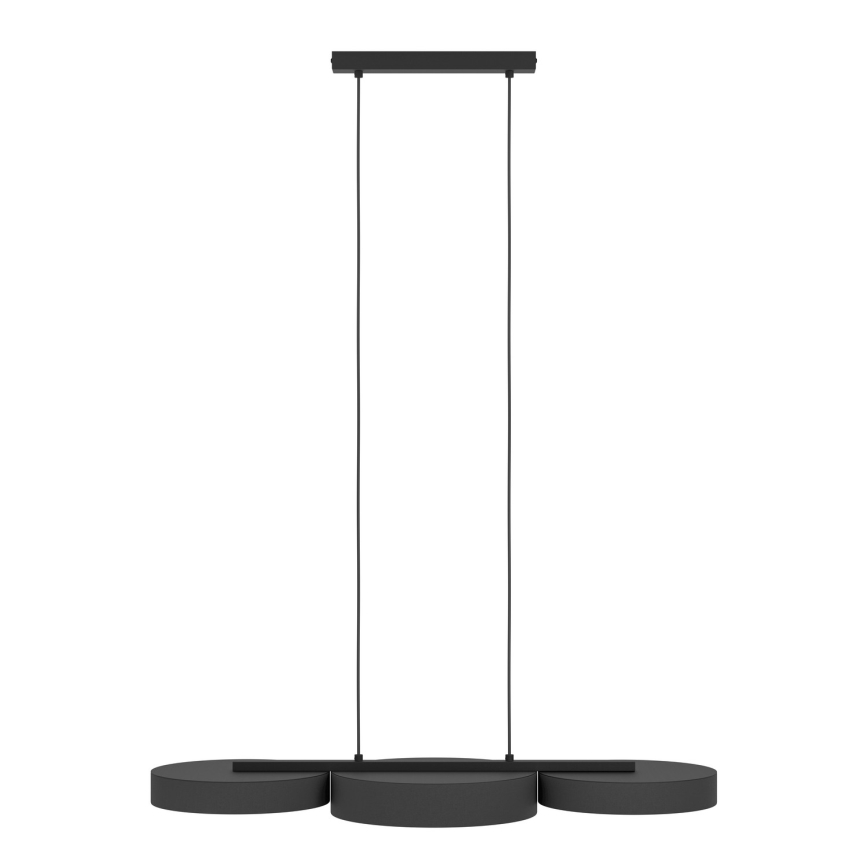 Eglo - Dimmbare LED-RGBW-Hängeleuchte an Schnur 3xLED/7,5W/230V 2700-6500K schwarz