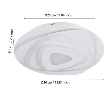 Eglo - LED-Deckenleuchte LED/14,7W/230V d 30 cm