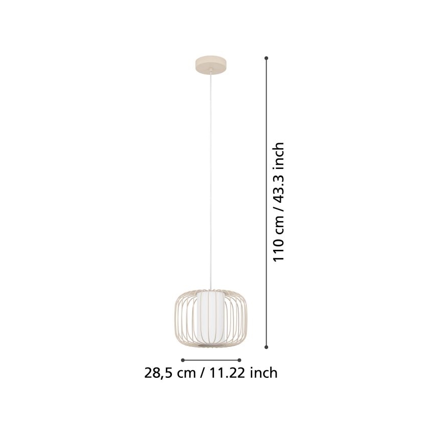 Eglo - Hängeleuchte an Schnur 1xE27/40W/230V d 28,5 cm