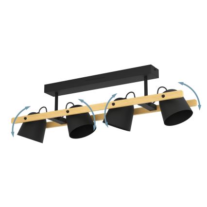Eglo - Dimmbare LED-RGBW-Aufbauleuchte 4xLED/3,7W/230V 2700-6500K