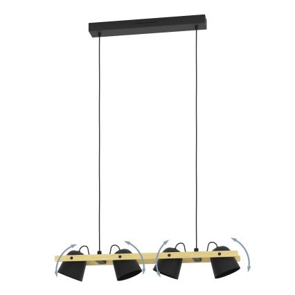 Eglo - Dimmbare LED-RGBW-Hängeleuchte 4xLED/3,7W/230V 2700-6500K