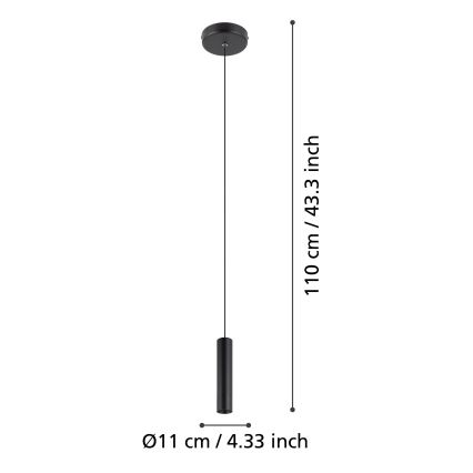 Eglo - LED-Hängeleuchte an Schnur LED/5W/230V