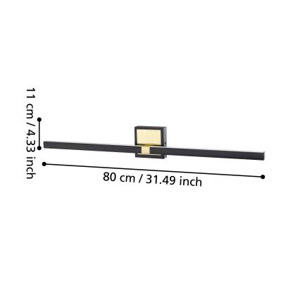 Eglo - LED-Wandleuchte für Badezimmer LED/17,5W/230V IP44