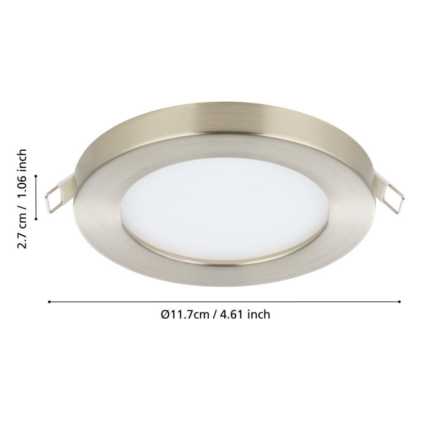 Eglo - LED-Einbauleuchte LED/5,5W/230V 4000K matt Chrom
