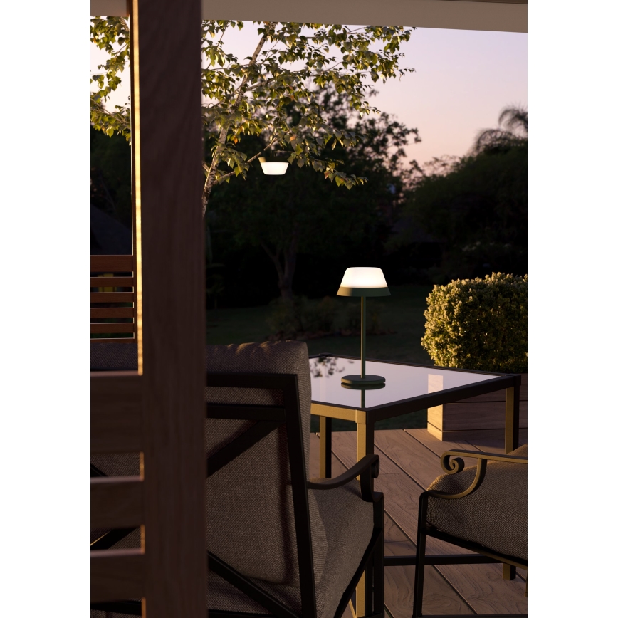 Eglo - Dimmbare LED-RGBW-Außenleuchte mit Touch-Funktion 2-in-1 LED/1,5W/5V 2600 mAh IP54 grün