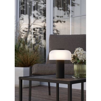 Eglo - Dimmbare LED-Außenleuchte mit Touch-Funktion LED/2,25W/5V 2400-4000K 5200 mAh IP44 schwarz/weiß