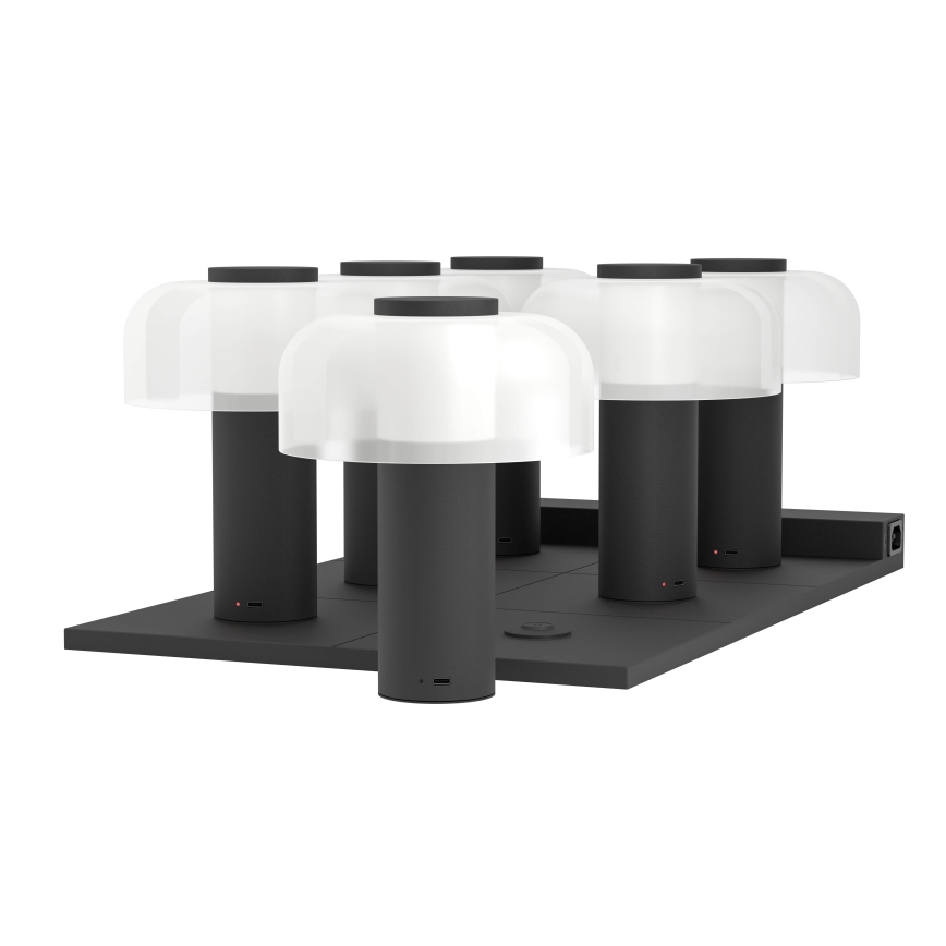 Eglo - Dimmbare LED-Außenleuchte mit Touch-Funktion LED/2,25W/5V 2400-4000K 5200 mAh IP44 schwarz/weiß