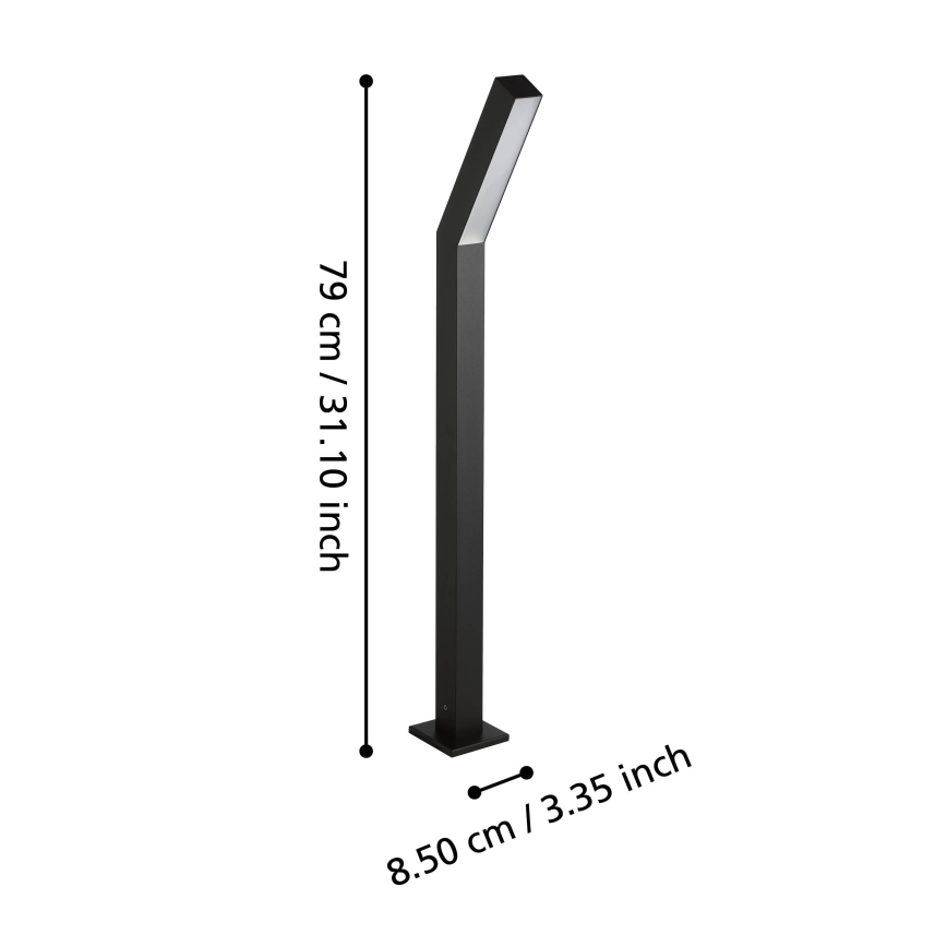 Eglo - LED Außenleuchte 2xLED/4,5W/230V IP44 schwarz