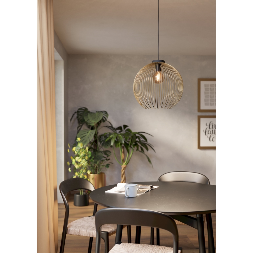 Eglo - Hängeleuchte 1xE27/40W/230V golden