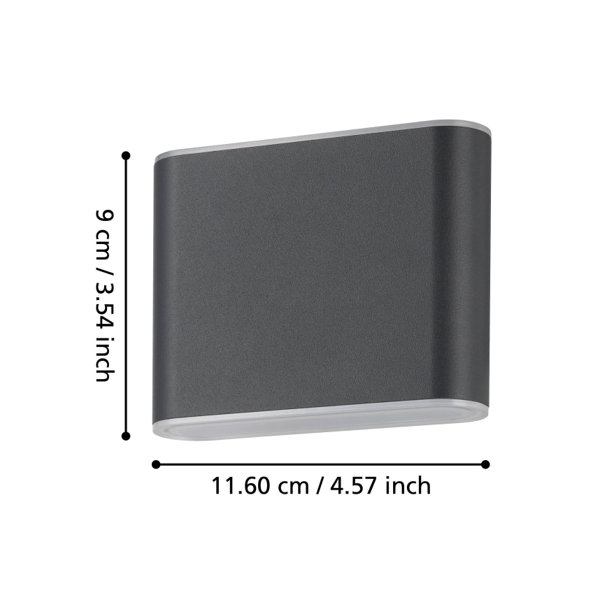 Eglo - LED-Wandleuchte für den Außenbereich 2xLED/2,9W/230V 3000K/4000K/6500K IP65