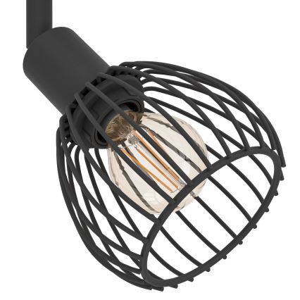 Eglo - Strahler 2xE14/40W/230V schwarz