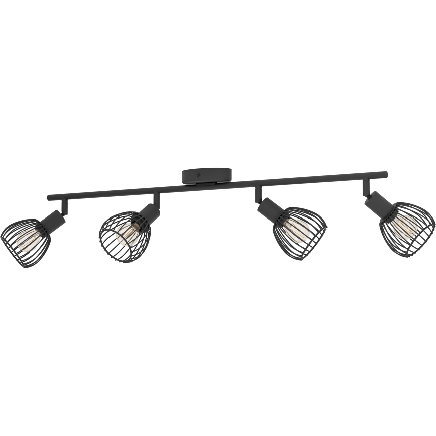 Eglo - Strahler 4xE14/40W/230V schwarz
