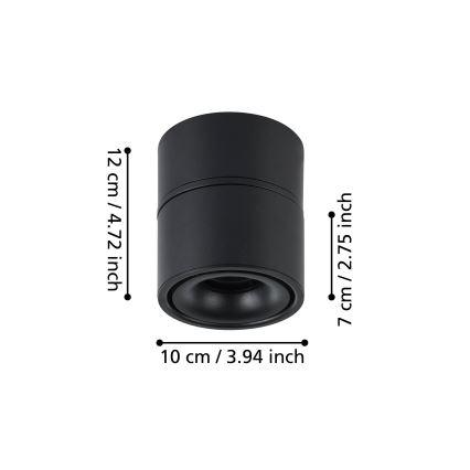 Eglo - LED-Strahler LED/8W/230V 3000K schwarz