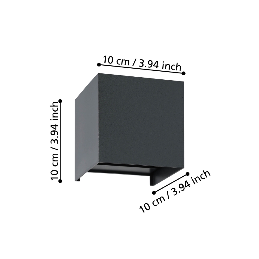 Eglo - LED-Wandleuchte 2xLED/1,5W/230V 3000K schwarz