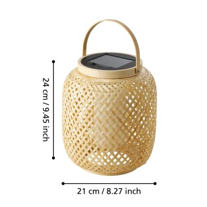 Eglo - LED-Solar-Tischleuchte LED/3,3W/3,7V 1800 mAh IP44