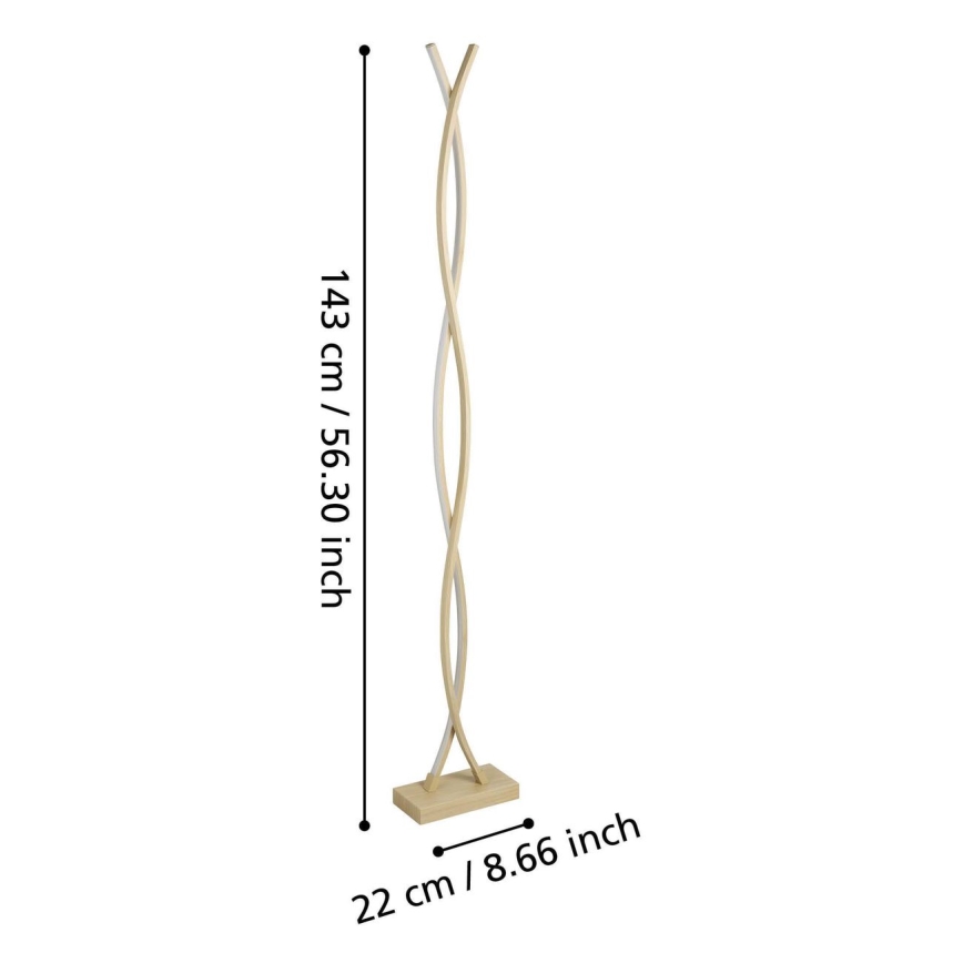 Eglo - LED-Stehlampe LED/36W/230V gold