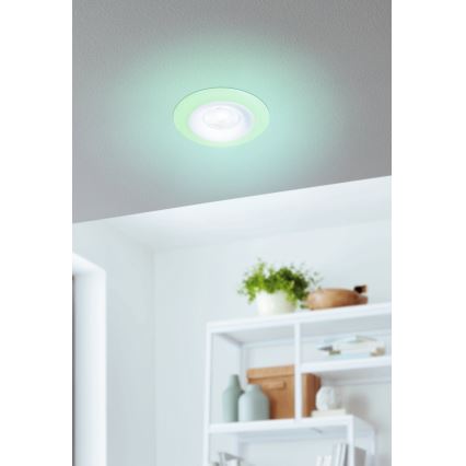 Eglo - SET 3xLED RGBW dimmbare Badezimmer-Einbauleuchten LED/3,8W/230V 2700-6500K IP44 + Fernbedienung