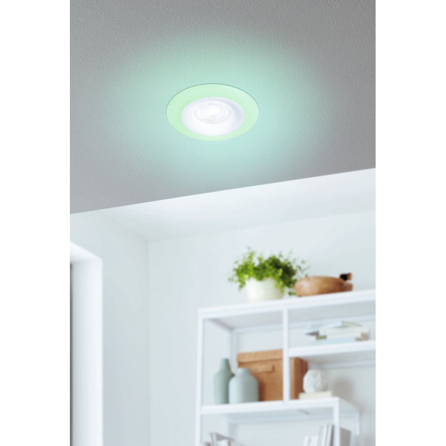 Eglo - SET 3xLED RGBW dimmbare Badezimmer-Einbauleuchten LED/3,8W/230V 2700-6500K IP44 + Fernbedienung