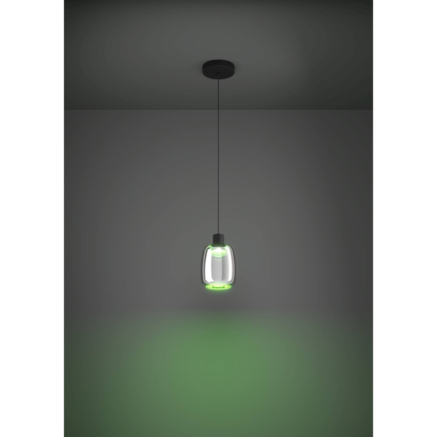 Eglo - Dimmbare LED-RGBW-Hängeleuchte LED/3,7W/230V 2700-6500K schwarz ZigBee