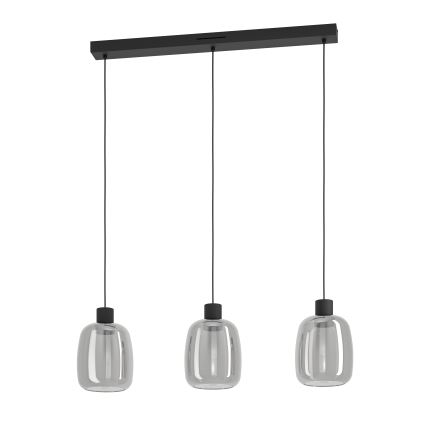 Eglo - Dimmbare LED-RGBW-Hängeleuchte 3xLED/3,7W/230V 2700-6500K grau