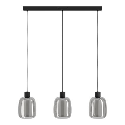 Eglo - Dimmbare LED-RGBW-Hängeleuchte 3xLED/3,7W/230V 2700-6500K grau