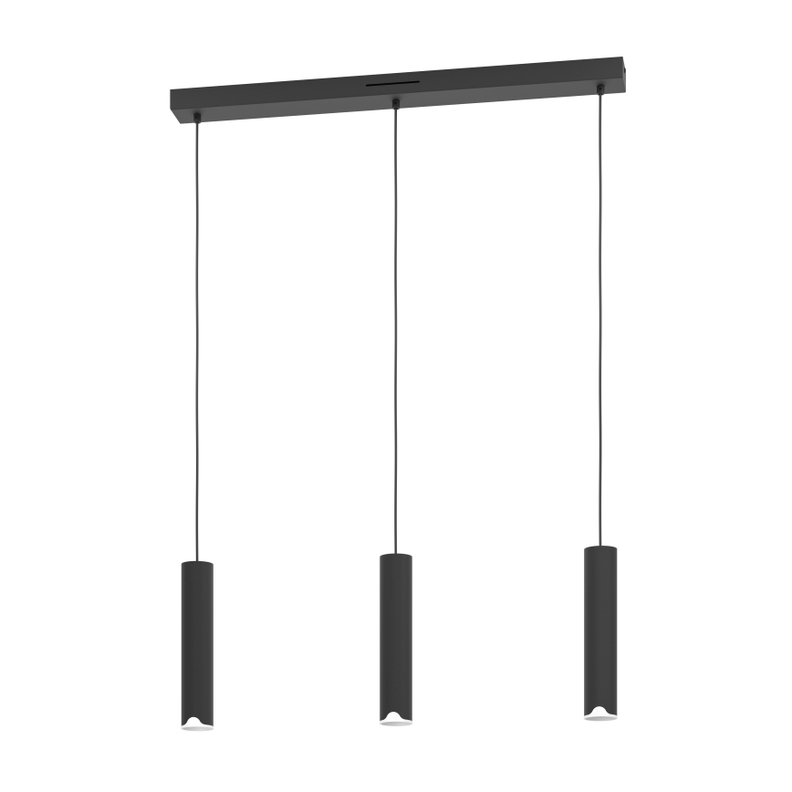 Eglo - Dimmbare LED-RGBW-Hängeleuchte 3xLED/3,7W/230V 2700-6500K schwarz