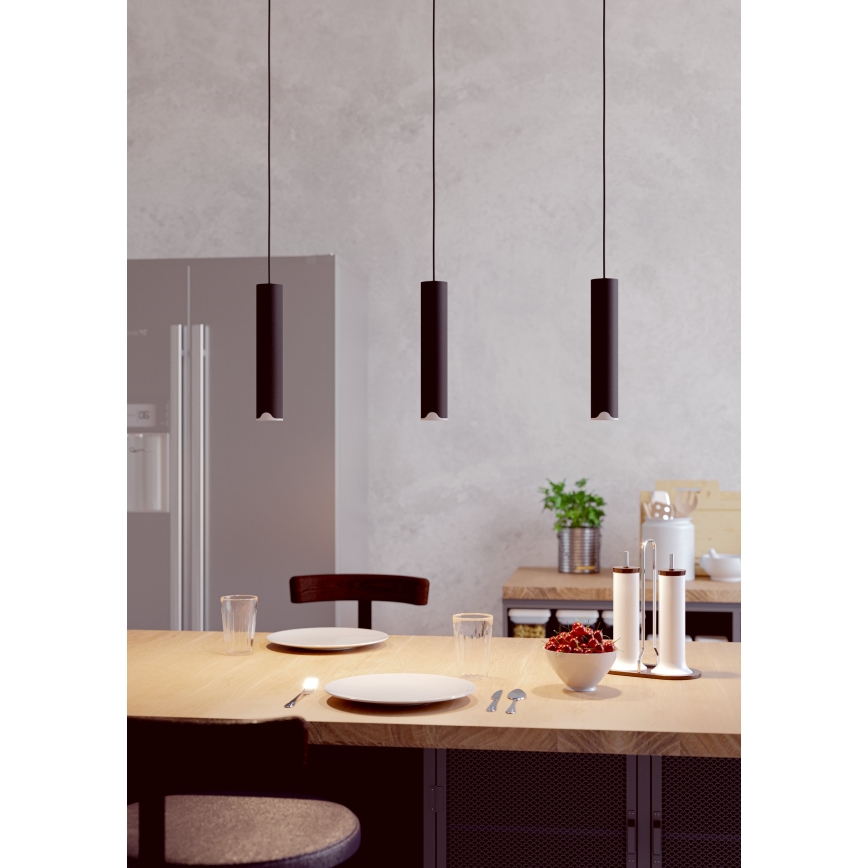 Eglo - Dimmbare LED-RGBW-Hängeleuchte 3xLED/3,7W/230V 2700-6500K schwarz