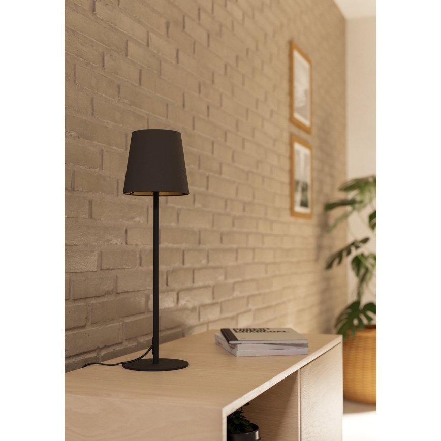 Eglo - Tischlampe 1xE14/40W/230V schwarz/braun