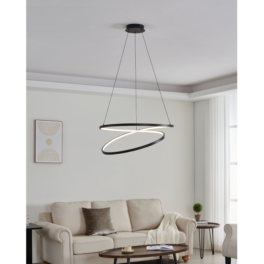 Eglo - LED-Kronleuchter LED/42W/230V 3000K schwarz