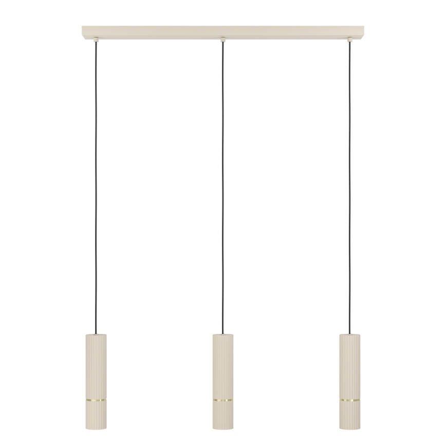 Eglo - LED-Hängeleuchte 3xGU10/5W/230V 3000K beige