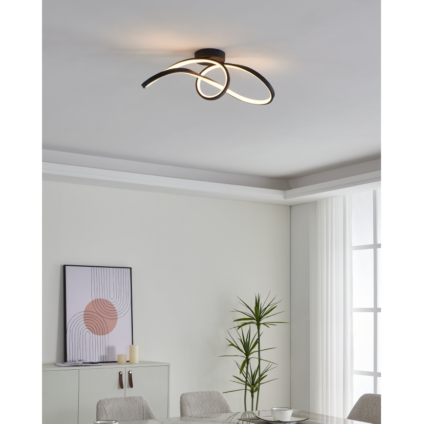 Eglo - Dimmbare LED-RGBW-Deckenleuchte LED/22W/230V 2700-6500K schwarz