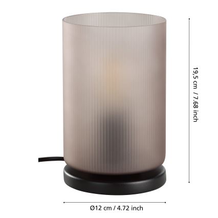 Eglo - Tischleuchte 1xE27/40W/230V grau