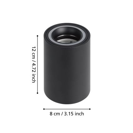 Eglo - Dimmbarer LED-RGBW-Strahler LED/4,9W/230V 2700-6500K schwarz