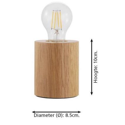 Eglo - Tischleuchte 1xE27/28W/230V - FSC-zertifiziert