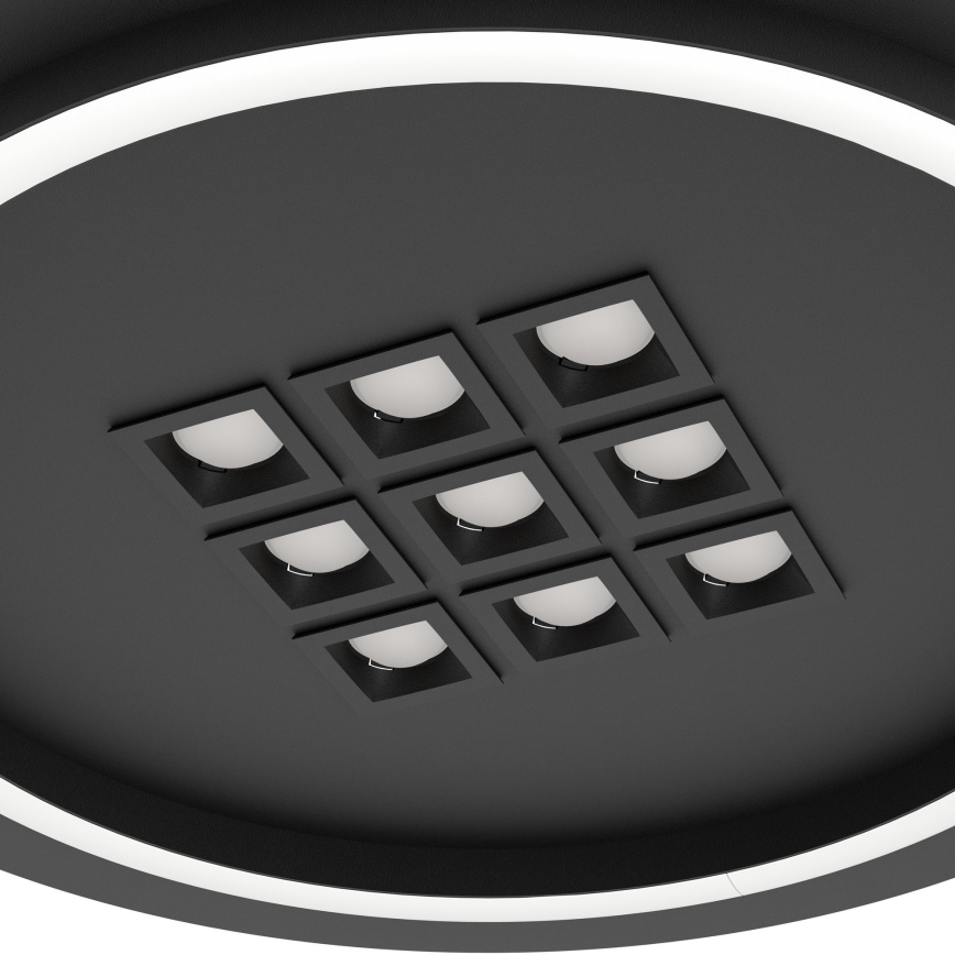 Eglo - Dimmbare LED-Deckenleuchte LED/21,4W/230V 2700-6500K schwarz + Fernbedienung