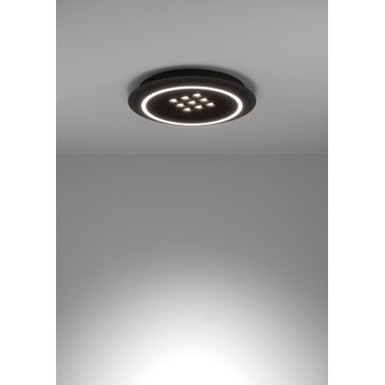 Eglo - Dimmbare LED-Deckenleuchte LED/21,4W/230V 2700-6500K schwarz + Fernbedienung