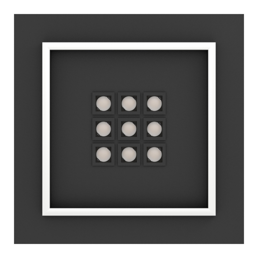 Eglo - Dimmbare LED-Deckenleuchte LED/21,4W/230V 2700-6500K schwarz + Fernbedienung